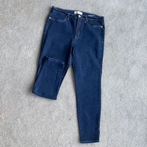 Henry & Belle High Waisted Super Skinny Ankle dark wash